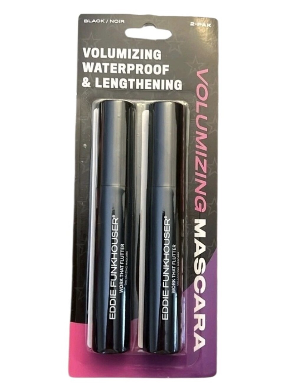 Eddie Funkhouser Volumizing Waterproof Mascara — Black (2-Pack)